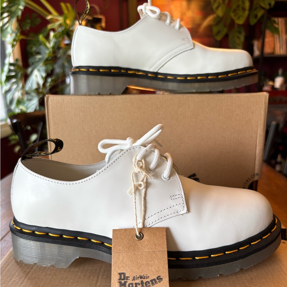 Dr. Martens White Leather Oxfords 1461 ICED White Smooth 26936100